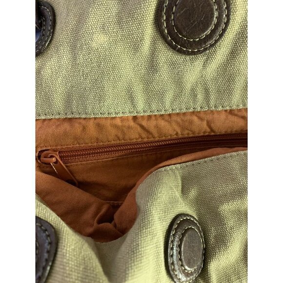 Fossil Key Per Brown Tan Quilted Handbag - Picture 9 of 9